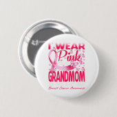 Ik Draag roze voor mijn grootmoeder borstkanker Ronde Button 5,7 Cm (Voorkant /achterkant)