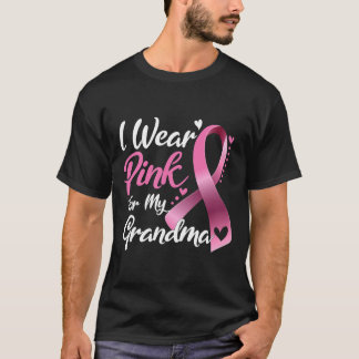 Ik Draag roze voor mijn grootmoeder borstkanker T-shirt