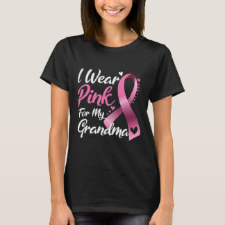 Ik Draag roze voor mijn grootmoeder borstkanker T-shirt
