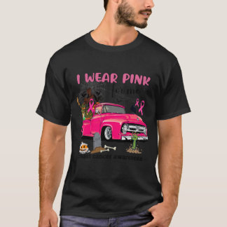 Ik Draag roze voor mijn intage auto halloween Brea T-shirt
