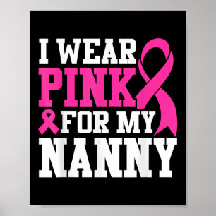 Ik Draag roze voor mijn jonge borstkanker Poster