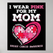 Ik Draag roze voor mijn Kind over borstkanker Poster (Voorkant)