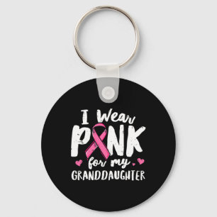 Ik Draag roze voor mijn kleindochter Ribbon Fight Sleutelhanger