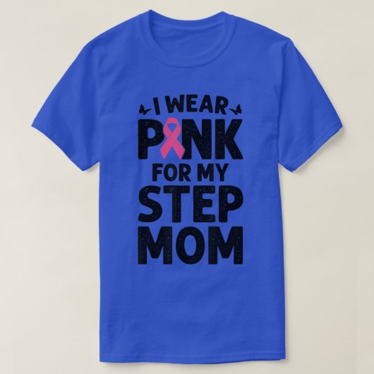 Ik Draag roze voor mijn loopgrap mam. T-shirt (Design voorkant)