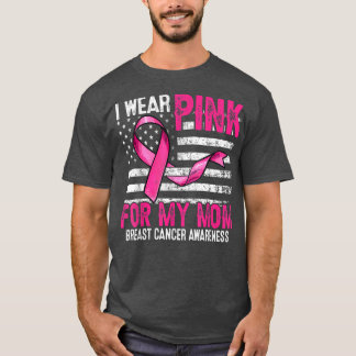 Ik Draag roze voor mijn mam roze lintje. T-shirt