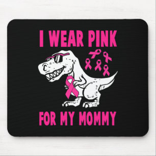 Ik Draag roze voor mijn mama T-rex dinosauruslint Muismat