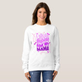 "Ik draag roze voor mijn mama" T-shirt (Voorkant volledig)