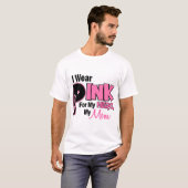 Ik Draag roze voor mijn moeder 19 BORSTKANKER T-shirt (Voorkant volledig)