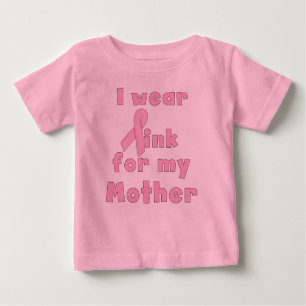 Ik Draag roze voor mijn moeder Baby T-shirt
