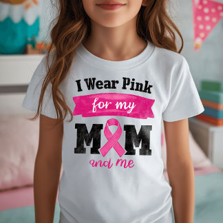 Ik Draag Roze Voor Mijn Moeder, Borstkanker Bewust T-shirt