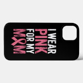Ik draag roze voor mijn moeder Borstkanker bewustz Case-Mate iPhone Case (Achterkant (horizontaal))