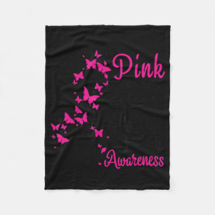 Ik Draag Roze voor mijn moeder Borstkanker Wom Fleece Deken