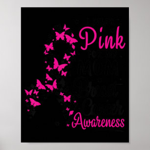 Ik Draag Roze voor mijn moeder Borstkanker Wom Poster