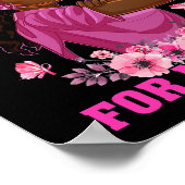 Ik Draag roze voor mijn moeder borstkankervoorlich Poster (Hoek)
