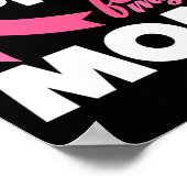 Ik Draag roze voor mijn moeder borstkankerwaren Poster (Hoek)