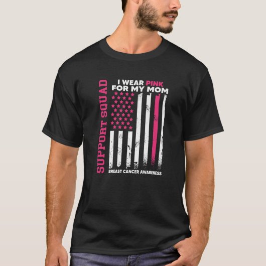 Ik Draag roze voor mijn moeder die zich bewust is  T-shirt (Voorkant)