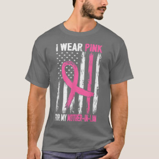 Ik Draag roze voor mijn moeder in de wet borstkank T-shirt