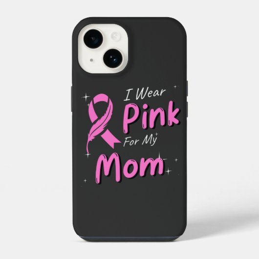 Ik Draag Roze Voor Mijn Moeder iPhone Hoesje (Achterkant)