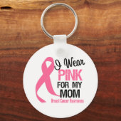 Ik Draag roze voor mijn moeder Sleutelhanger (Voorkant)