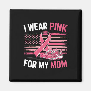 Ik Draag roze voor mijn moeder Sneakers USA vlag K Magneet