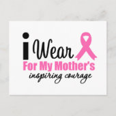 Ik Draag roze voor mijn moeders inspirerende moed Briefkaart (Voorkant)