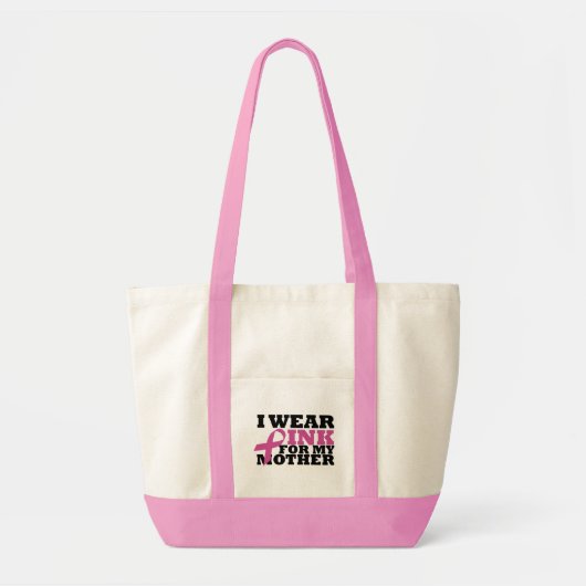 Ik Draag Roze voor mijn moedertas Tote Bag (Voorkant)