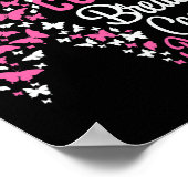 Ik Draag roze voor mijn neef borstkanker Poster (Hoek)