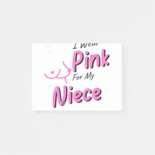 Ik Draag roze voor mijn nicht Post-it® Notes