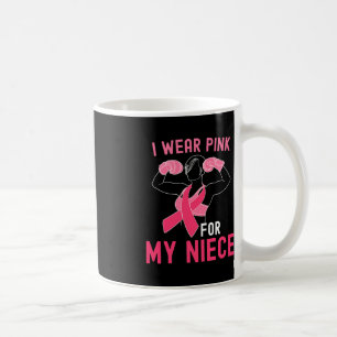 Ik Draag roze voor mijn nicht - steun borstkanker  Koffiemok