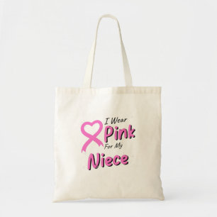 Ik Draag Roze Voor Mijn Niece Tote Bag