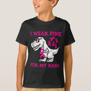 Ik draag roze voor mijn oma Borstkanker bewustzijn T-shirt