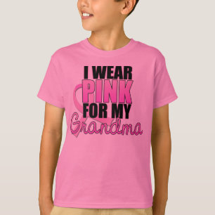 Ik Draag roze voor mijn oma - borstkanker T-shirt