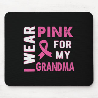 Ik Draag roze voor mijn oma Breast Cancer Bewusthe Muismat