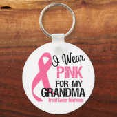 Ik Draag roze voor mijn oma Sleutelhanger (Voorkant)