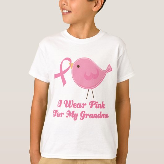 Ik Draag roze voor mijn oma T-shirt (Voorkant)