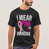 Ik Draag roze voor mijn oma T-shirt (Voorkant)