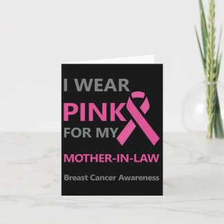 Ik Draag roze voor mijn schoonmoeder borstkanker A Kaart