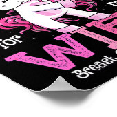 Ik Draag roze voor mijn Shirt borstkanker. Poster (Hoek)