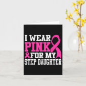 Ik Draag roze voor mijn slappe borstkanker Awa Kaart (Gele Bloem)