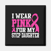 Ik Draag roze voor mijn slappe borstkanker Awa Magneet (Voorkant)