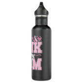 Ik Draag Roze voor mijn T-shirt voor borstkanker Waterfles (Rechts)
