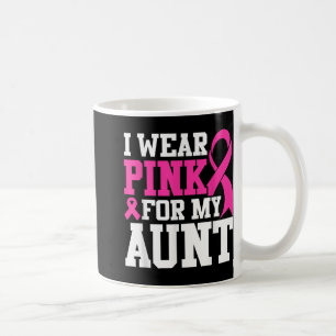 Ik Draag roze voor mijn tante Borstkanker Koffiemok