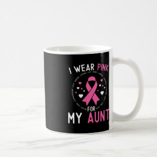 Ik Draag Roze Voor Mijn Tante Borstkanker Onderste Koffiemok