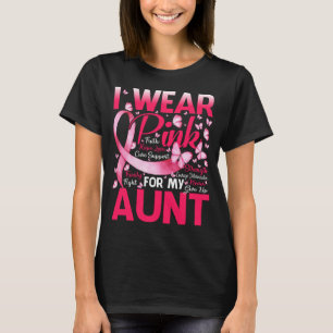 Ik Draag roze voor mijn tante Borstkanker T-shirt