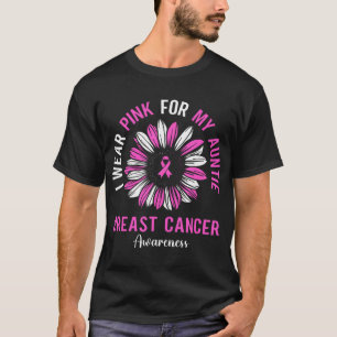 Ik Draag roze voor mijn tante Borstkanker T-shirt