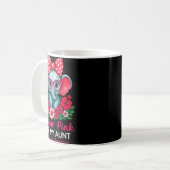 Ik Draag roze voor mijn tante Elephant Breast Canc Koffiemok (Voorkant links)