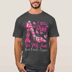 Ik Draag roze voor mijn tante Hiel Breast Cancer A T-shirt