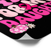 Ik Draag roze voor mijn vaders borstkankerouders Poster (Hoek)