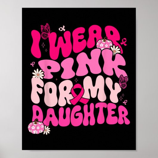 Ik Draag roze voor mijn vaders borstkankerouders Poster (Voorkant)