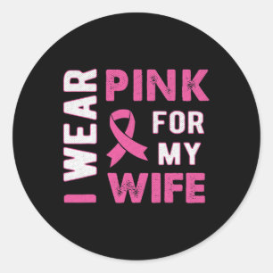 Ik Draag Roze voor Mijn Voorlichting van de Borstk Ronde Sticker